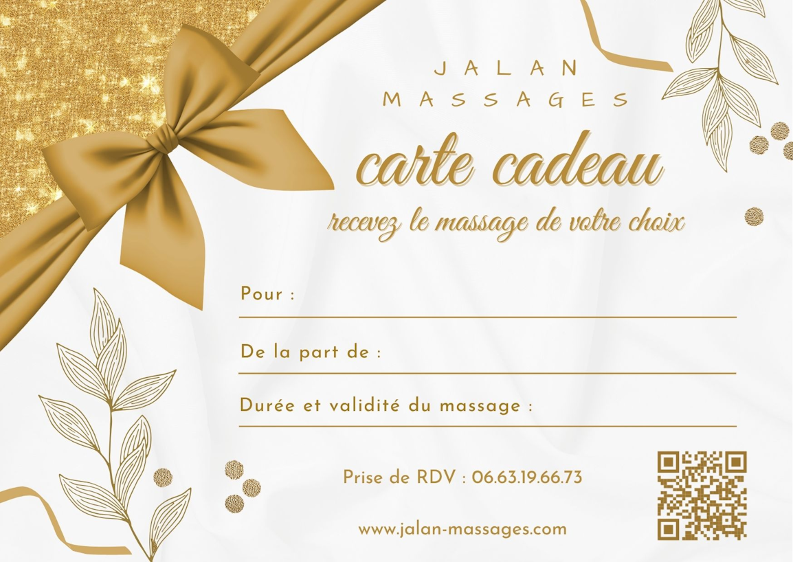 Carte Cadeau Jalan Massages